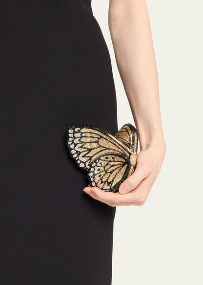 Butterfly Crystal Women Bag – Silver Luxury Edition (Black)
