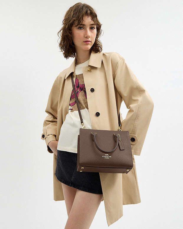 C-O-A-C-H Maggie Small Tote – Premium Women Bag (Brown)