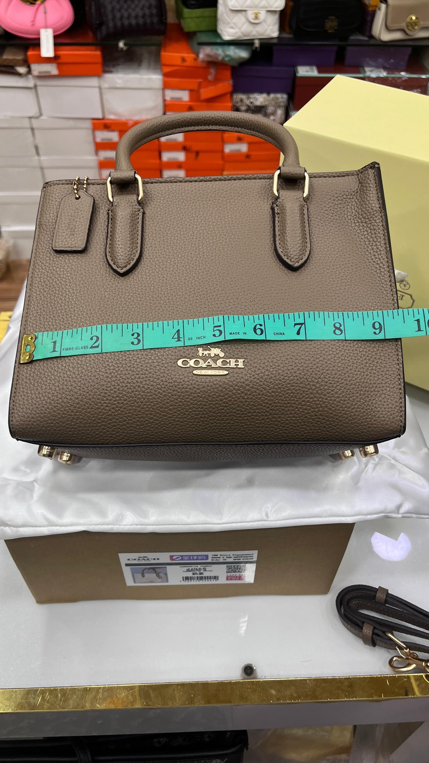 C-O-A-C-H Maggie Small Tote – Premium Women Bag (Brown/Beige)