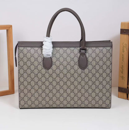 G-U-C-C-I Luxury Signature Large Women Bag | Super Premium Edition (Brown)