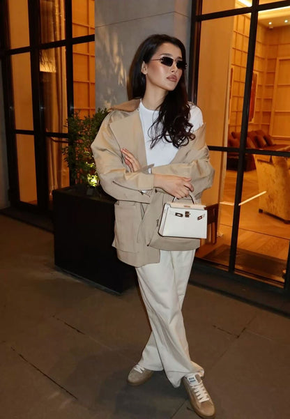 H-E-R-M-È-S Kelly 20 Mini – Elegant PU Leather Women Bag | Premium Quality (White)