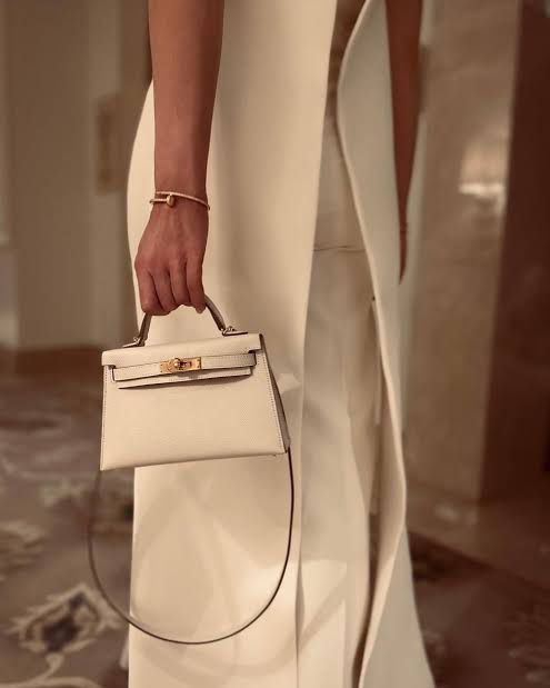 H-E-R-M-È-S Kelly 20 Mini – Elegant PU Leather Women Bag | Premium Quality (White)