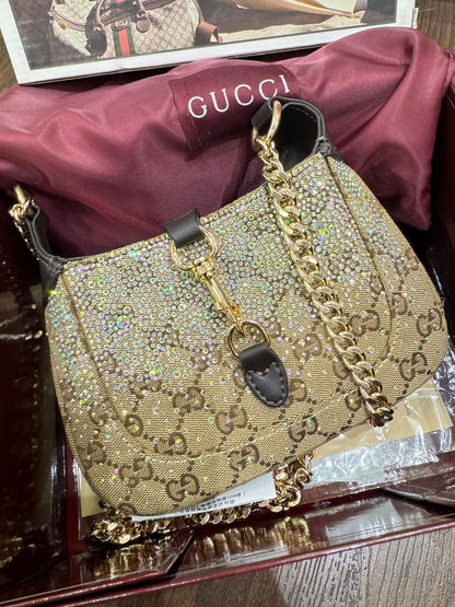 G-U-C-C-I Jackie Notte Mini Crystal Women Bag – Premium Edition