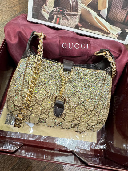 G-U-C-C-I Jackie Notte Mini Crystal Women Bag – Premium Edition