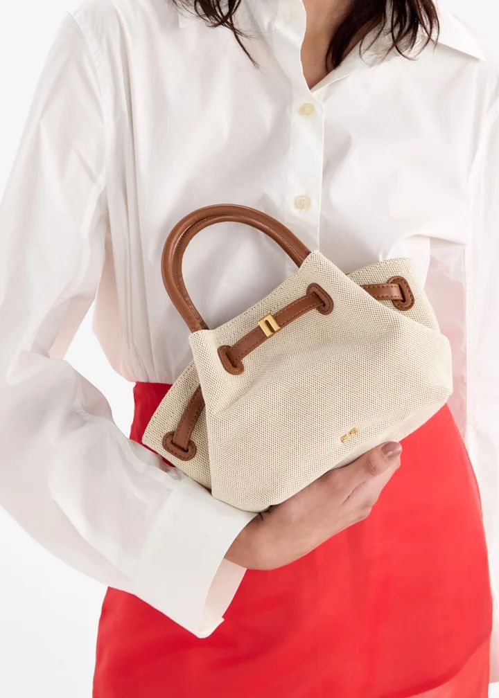 J-W P-E-I Premium Mini Women Bag – Maroon | With Brand Tag & Dust Bag (White/Brown)