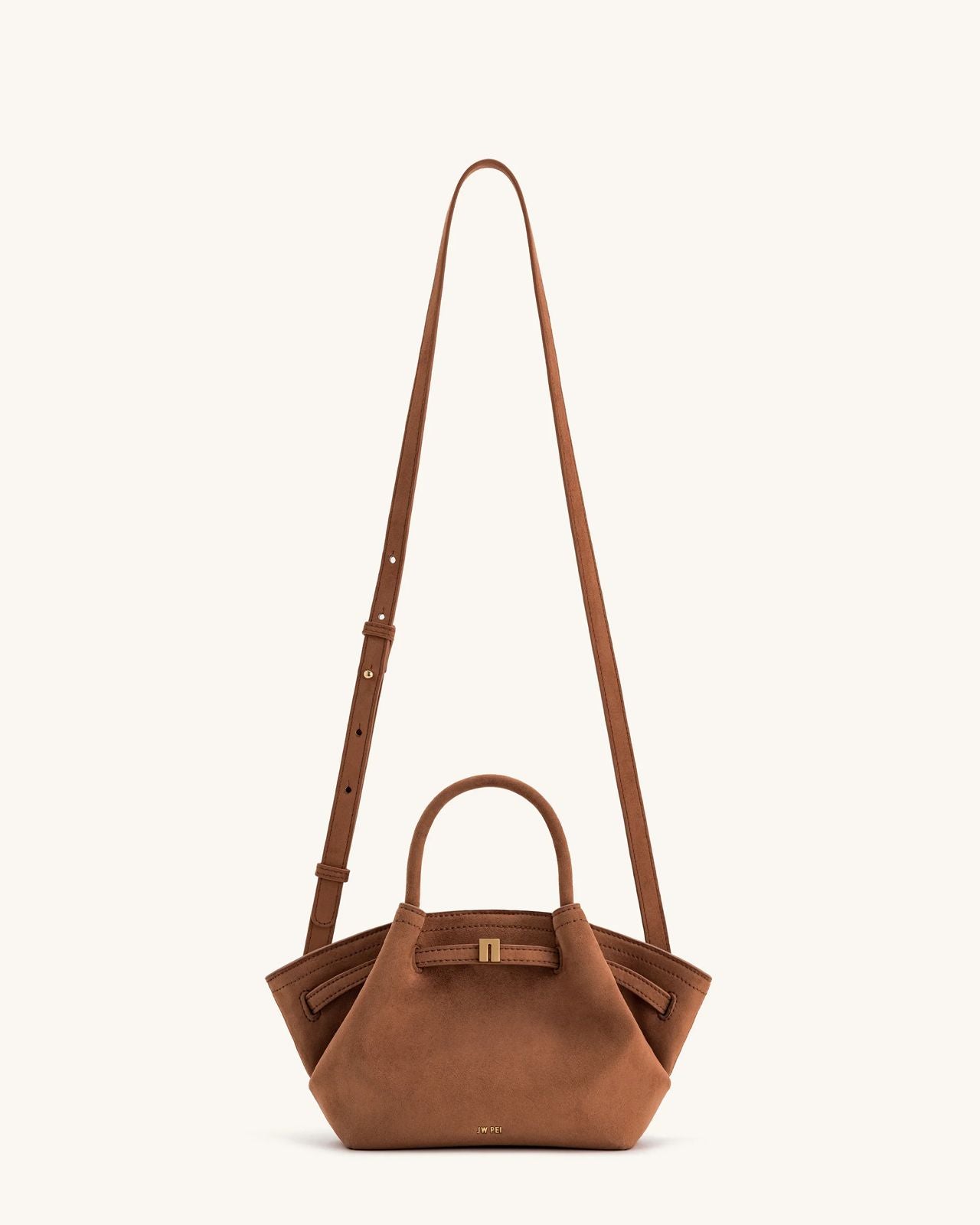 J-W P-E-I Premium Mini Women Bag – Maroon | With Brand Tag & Dust Bag (Brown)