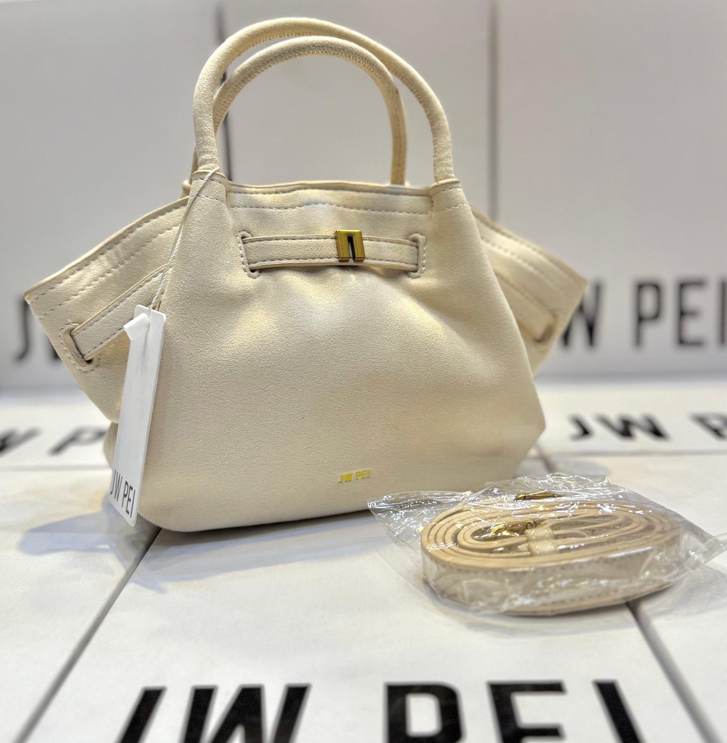 J-W P-E-I Premium Mini Women Bag – Maroon | With Brand Tag & Dust Bag (White)