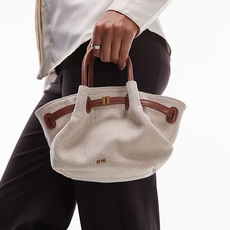 J-W P-E-I Premium Mini Women Bag – Maroon | With Brand Tag & Dust Bag (White/Brown)