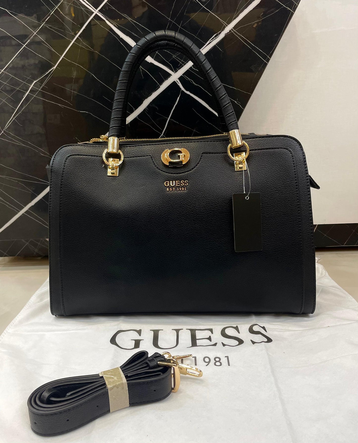 G-U-E-S-S Inspired Handbags – Premium Women Bag Collection (Black)