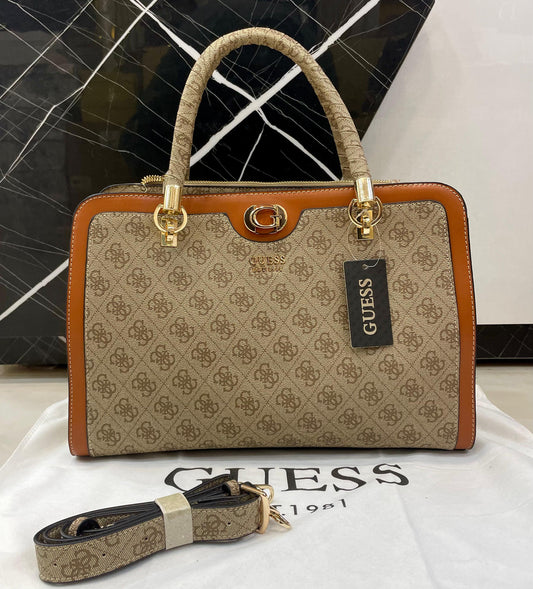 G-U-E-S-S Inspired Handbags – Premium Women Bag Collection (Brown-2)