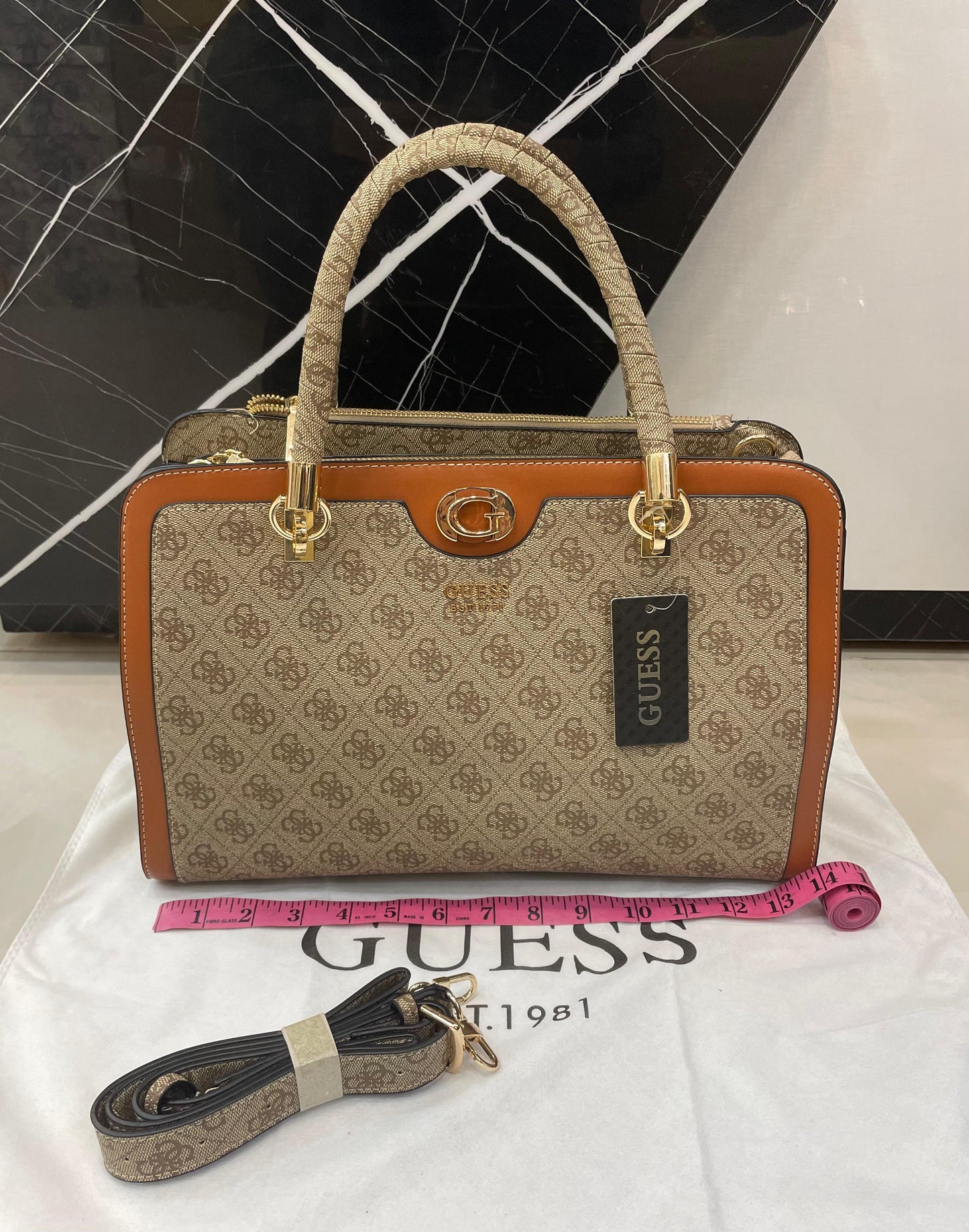 G-U-E-S-S Inspired Handbags – Premium Women Bag Collection (Brown-1)