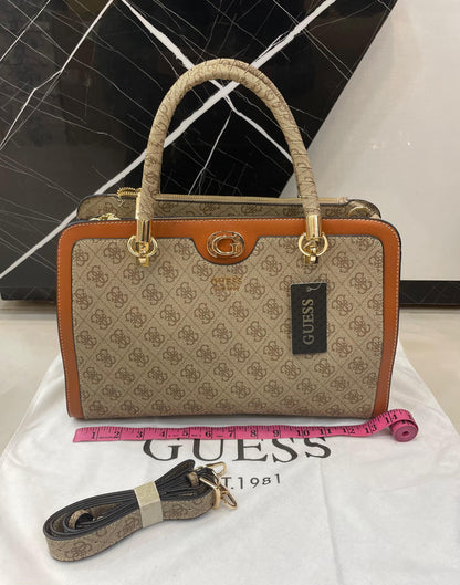 G-U-E-S-S Inspired Handbags – Premium Women Bag Collection (Brown-1)