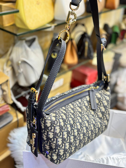 D-I-O-R Luxury Small Jacquard Canvas Women Bag – D-Journey Inspired | Premium Edition