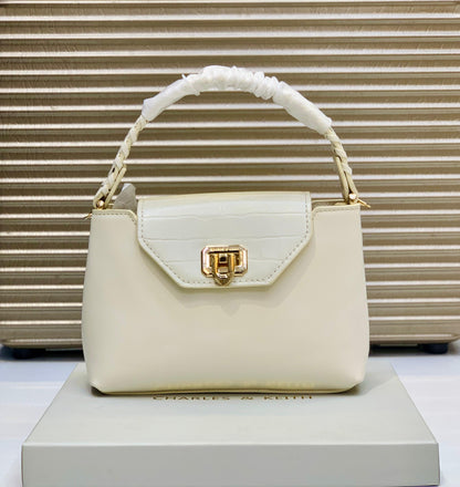 C-H-A-R-L-E-S & K-E-I-T-H Official Model Women Bag – (White)