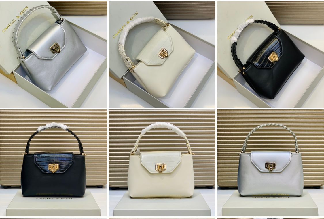 C-H-A-R-L-E-S & K-E-I-T-H Official Model Women Bag – (White)