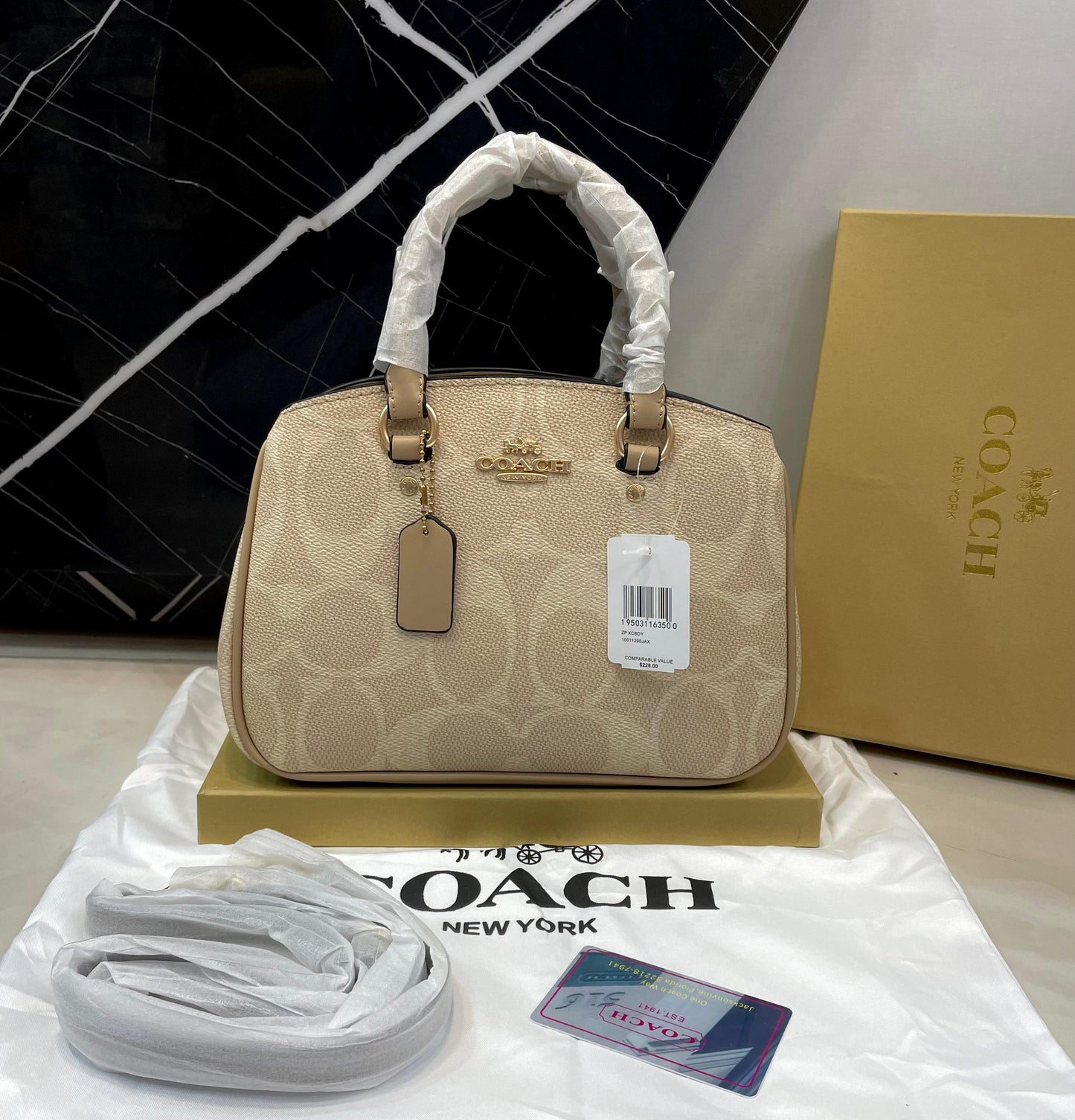C-O-A-C-H Luxury Crossbody Women Bag – Master Class Edition | (Beige)