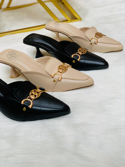T-O-R-Y B-U-R-C-H Luxury Classic Heels – Elegant Women Footwear | (Beige)