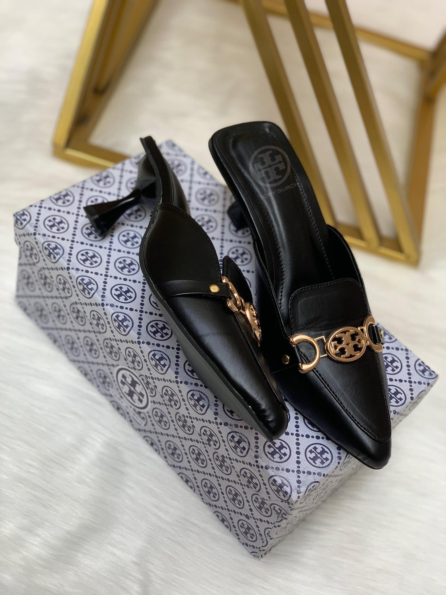 T-O-R-Y B-U-R-C-H Luxury Classic Heels – Elegant Women Footwear | (Black)
