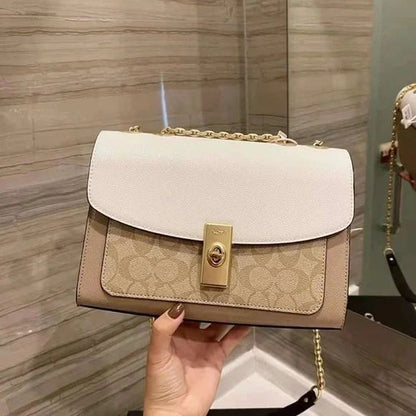 C-O-A-C-H Elegant Women Handbag – Luxury Edition with Full Brand Packaging (Brown-3)