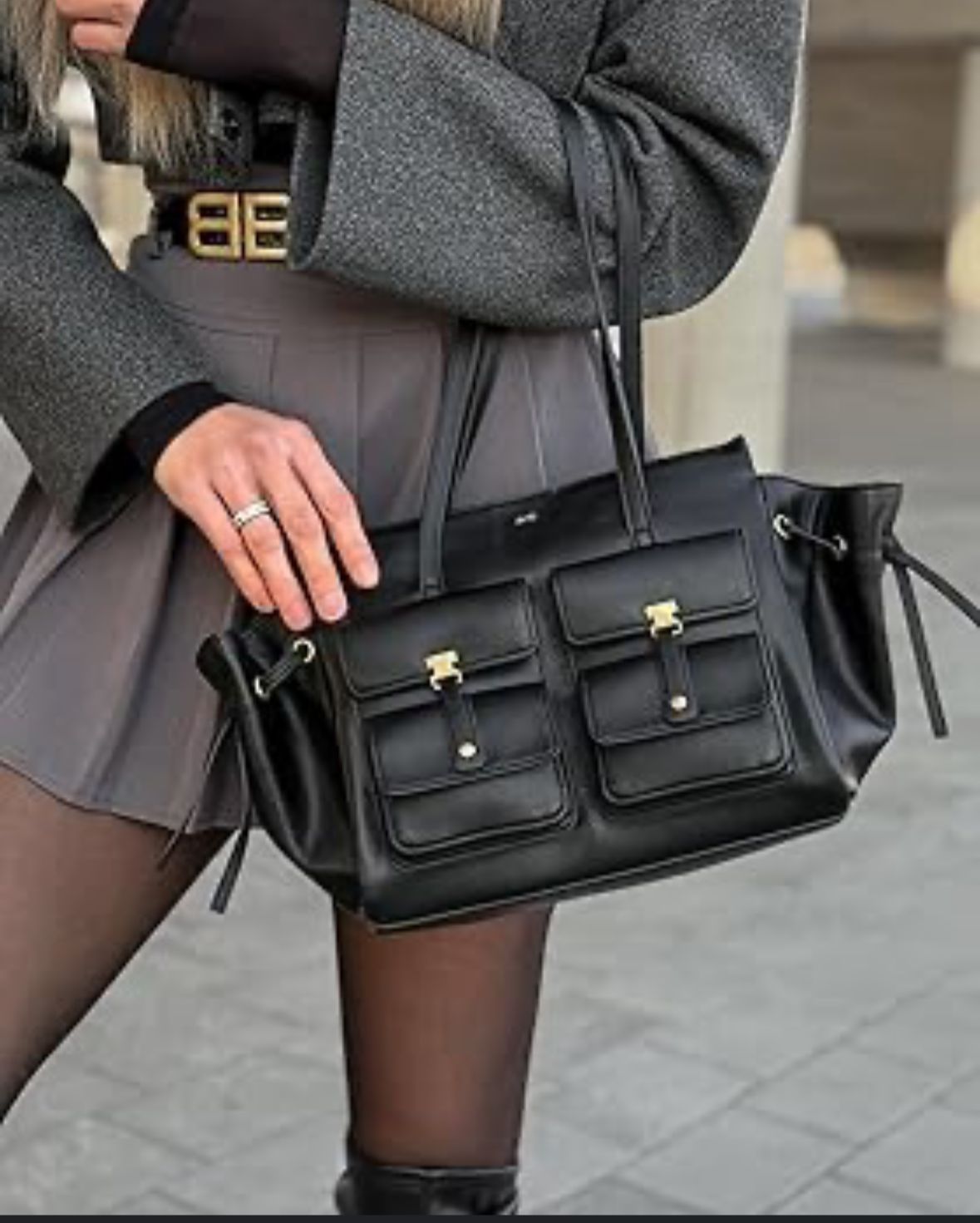 J-W P-E-I Linda Tote Women Bag – Premium Edition (Black)