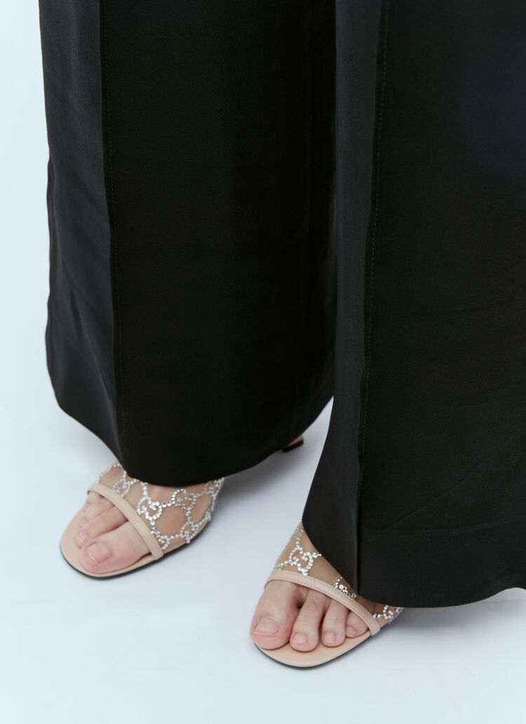 G-U-C-C-I Luxury Crystal-Embellished Heeled Sandals – Premium Women Footwear | Elegant Edition