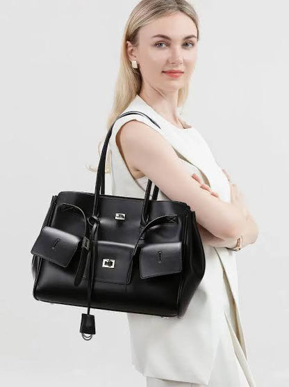 B-A-L-E-N-C-I-A-G-A Luxury Bel Air Carry Women Bag – Premium Edition (Black)