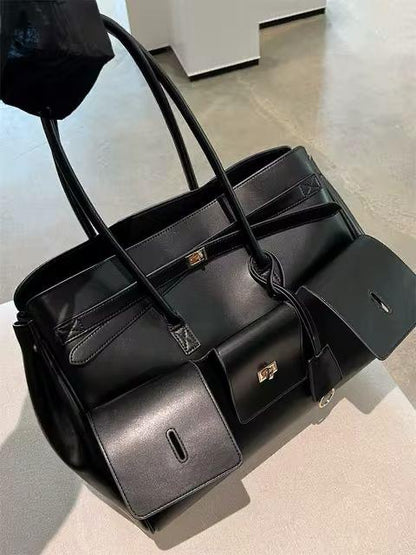 B-A-L-E-N-C-I-A-G-A Luxury Bel Air Carry Women Bag – Premium Edition (Black)
