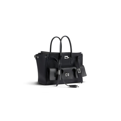 B-A-L-E-N-C-I-A-G-A Luxury Bel Air Carry Women Bag – Premium Edition (Black)