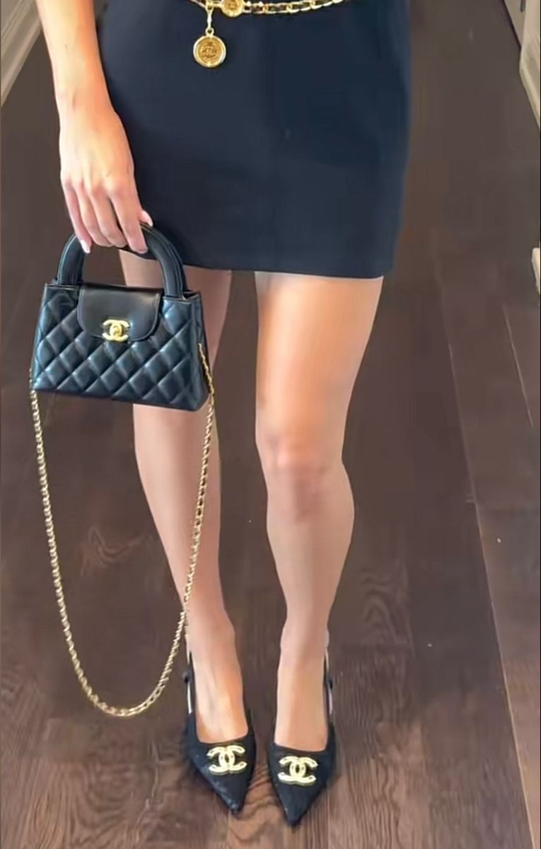 C-H-A-N-E-L KELLY MINI BAG SHINY AGED – Women Bag (Black)