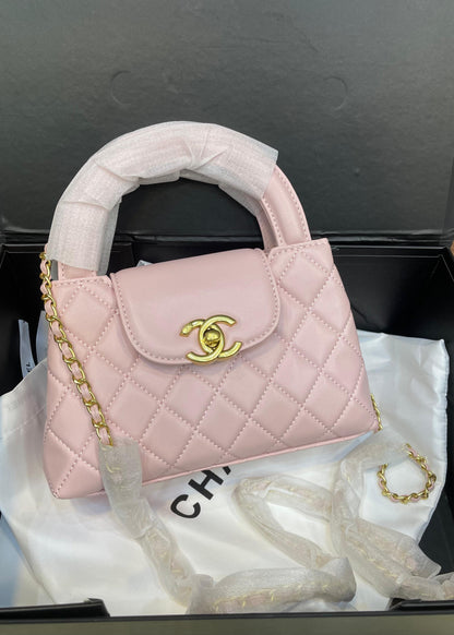 C-H-A-N-E-L KELLY MINI BAG SHINY AGED – Women Bag (Pink)