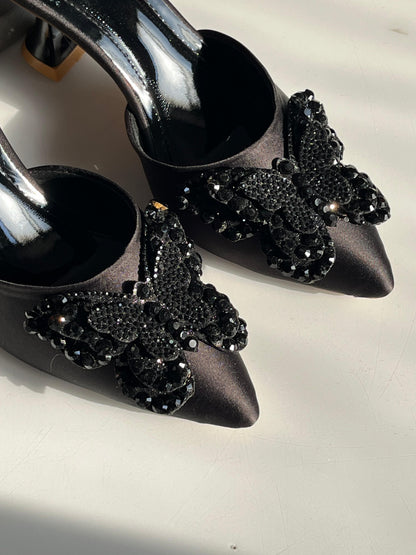 C-H-A-R-L-E-S & K-E-I-T-H Women Heels – Elegant Collection (Black)