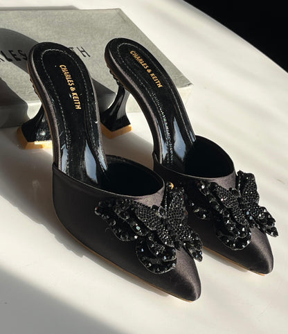 C-H-A-R-L-E-S & K-E-I-T-H Women Heels – Elegant Collection (Black)