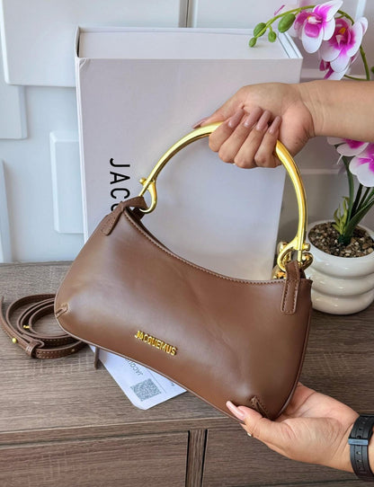 J-A-C-Q-U-E-M-U-S Le Bisou Mousqueton Women Bag – Luxury Edition (Brown)