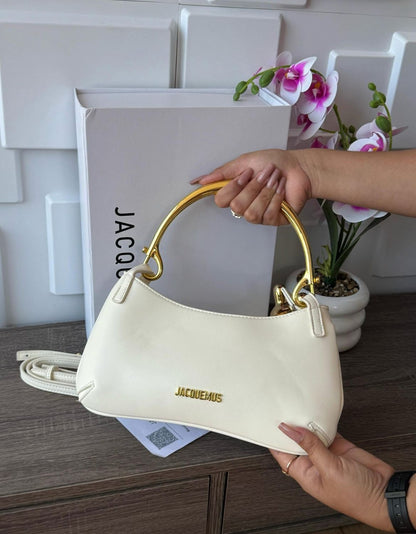 J-A-C-Q-U-E-M-U-S Le Bisou Mousqueton Women Bag – Luxury Edition (White)