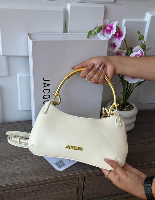 J-A-C-Q-U-E-M-U-S Le Bisou Mousqueton Women Bag – Luxury Edition (White)