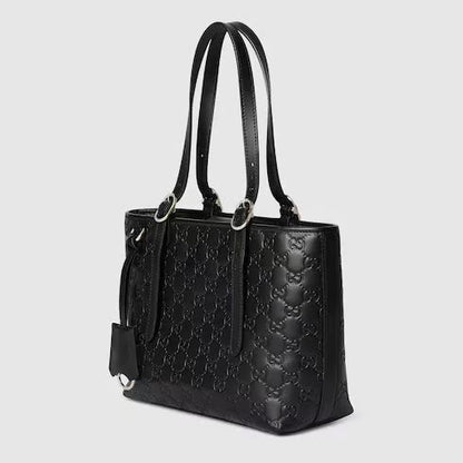 G-U-C-C-I GG Emblem Medium Tote Women Bag – Premium Edition (Black)