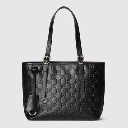 G-U-C-C-I GG Emblem Medium Tote Women Bag – Premium Edition (Black)