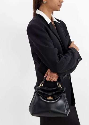 J-W P-E-I Lucia Classic Top Handle Women Bag – Elegant Everyday Style (Black)