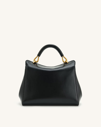 J-W P-E-I Lucia Classic Top Handle Women Bag – Elegant Everyday Style (Black)