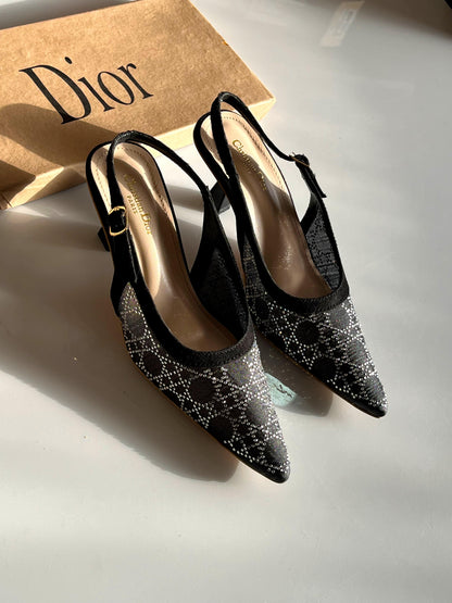 C-H-R-I-S-T-I-A-N D-I-O-R Women Heels – Elegant Luxury Style (Black)