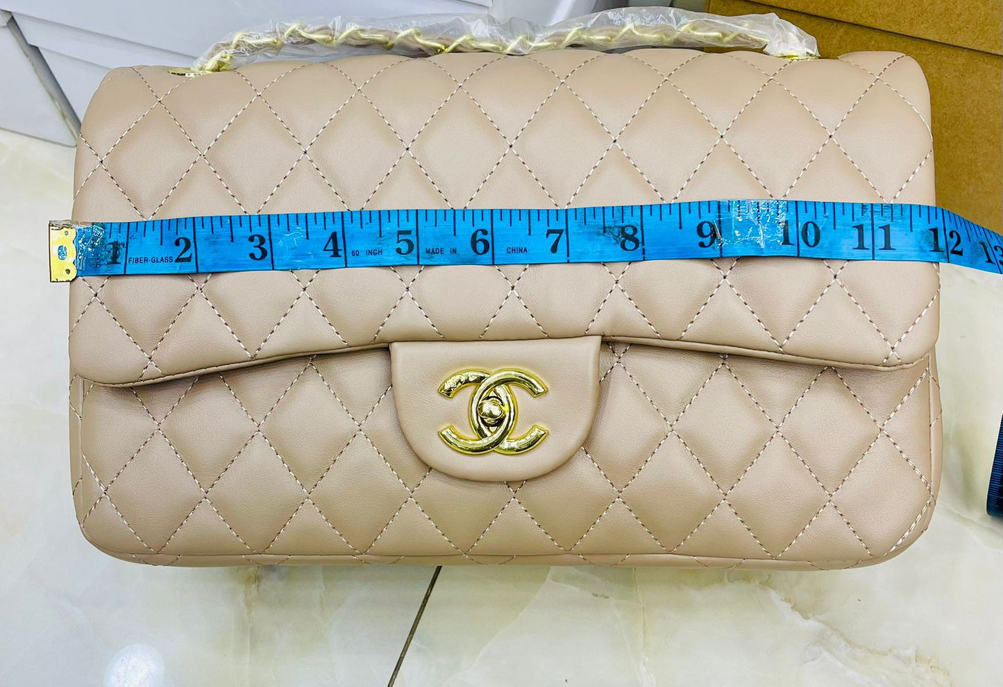 C-H-A-N-E-L Classic Jumbo Women Bag – Luxury Chain Edition (White)
