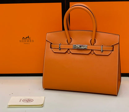 H-E-R-M-È-S Birkin Women Bag – Premium Luxury Edition (Orange)