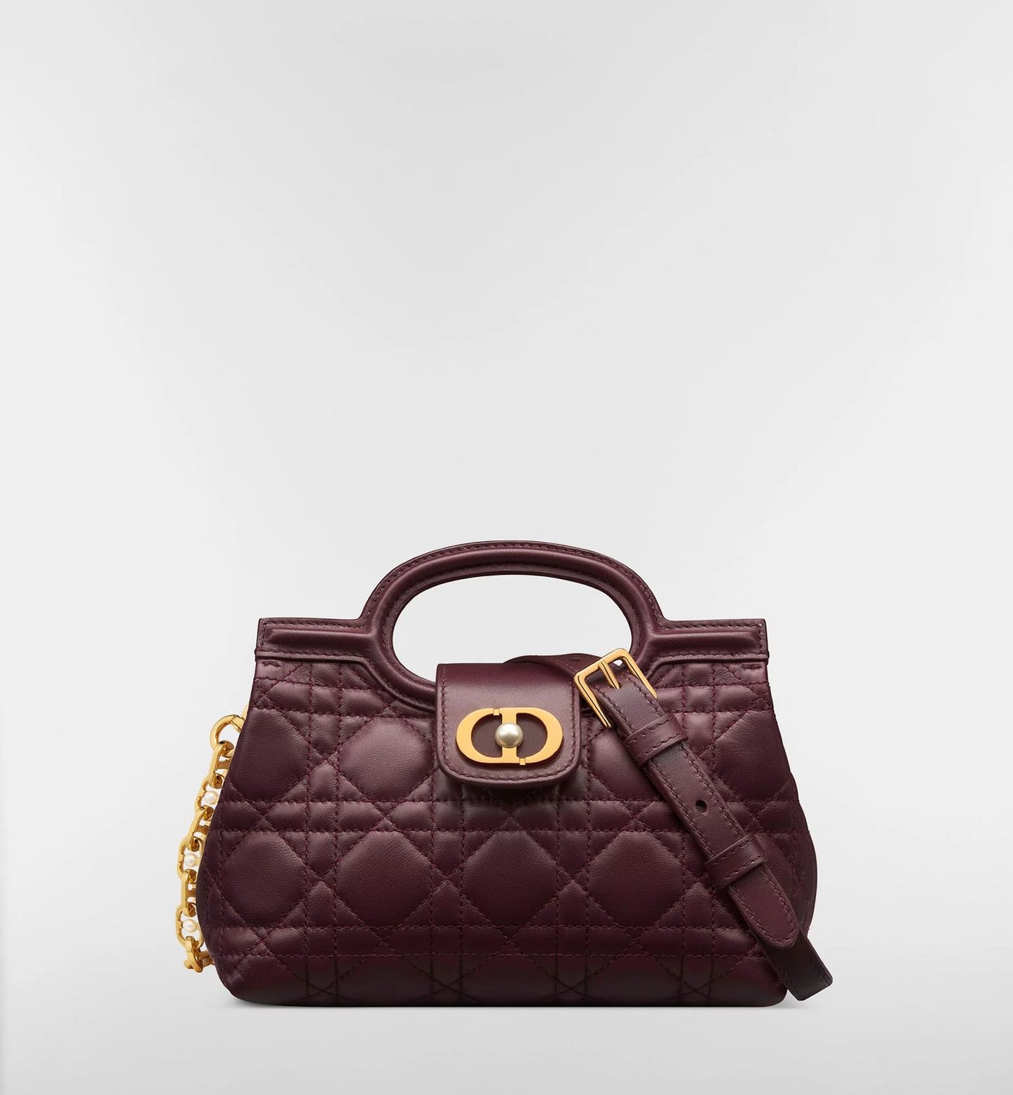 C-H-R-I-S-T-I-A-N D-I-O-R Jolie Top Handle Mini Women Bag – Elegant Edition (Maroon)