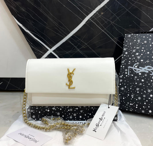 Y-S-L S-A-I-N-T L-A-U-R-E-N-T Paris Crossbody Women Bag – Master High Quality Edition (White)