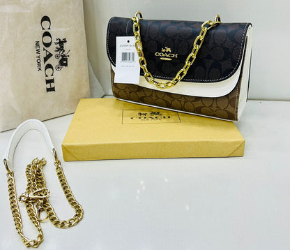 C-O-A-C-H Crossbody Women Bag – Luxury Master Edition (Black/Brown/White)