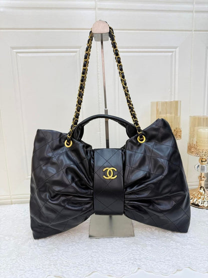 C-H-A-N-E-L Bow 25C Women Bag – Premium Edition (Black)