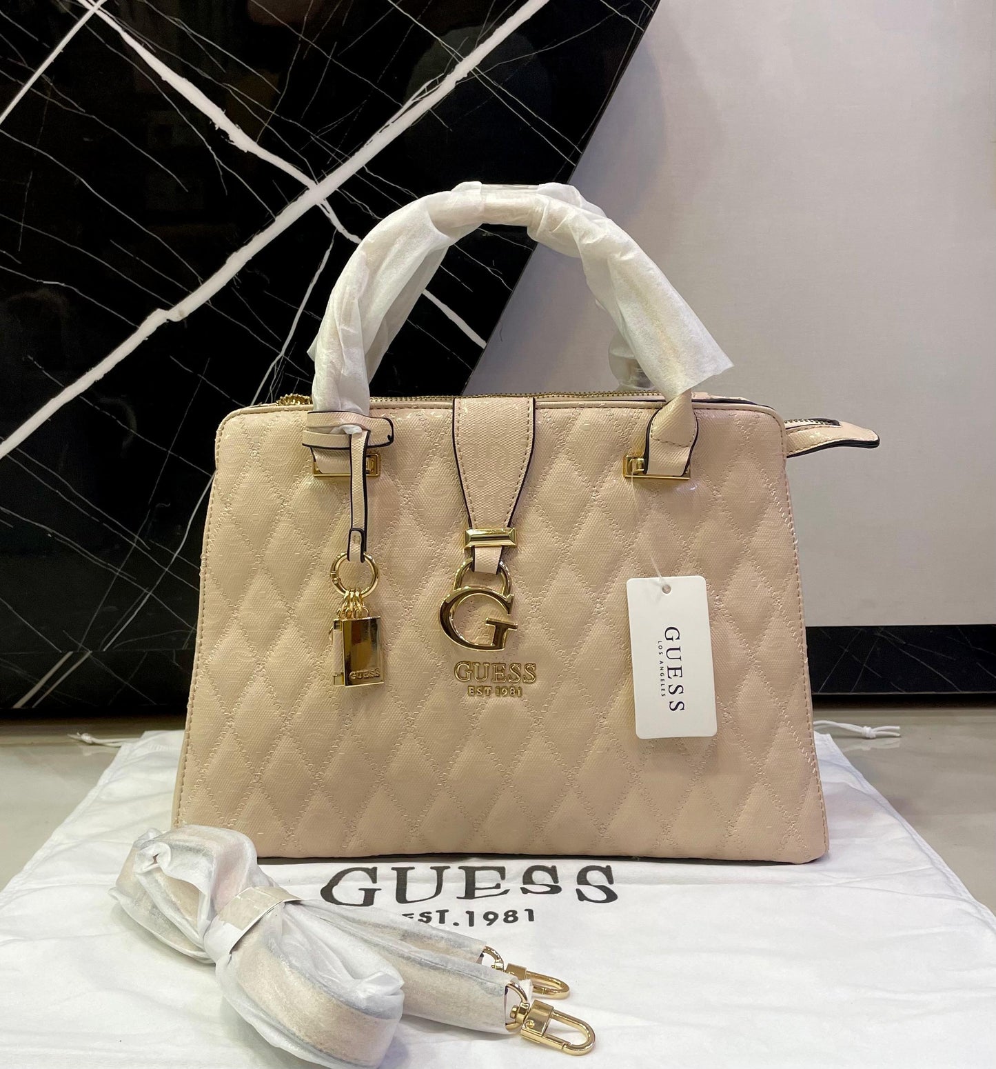 G-U-E-S-S Handbags – Master Quality Edition (Beige)