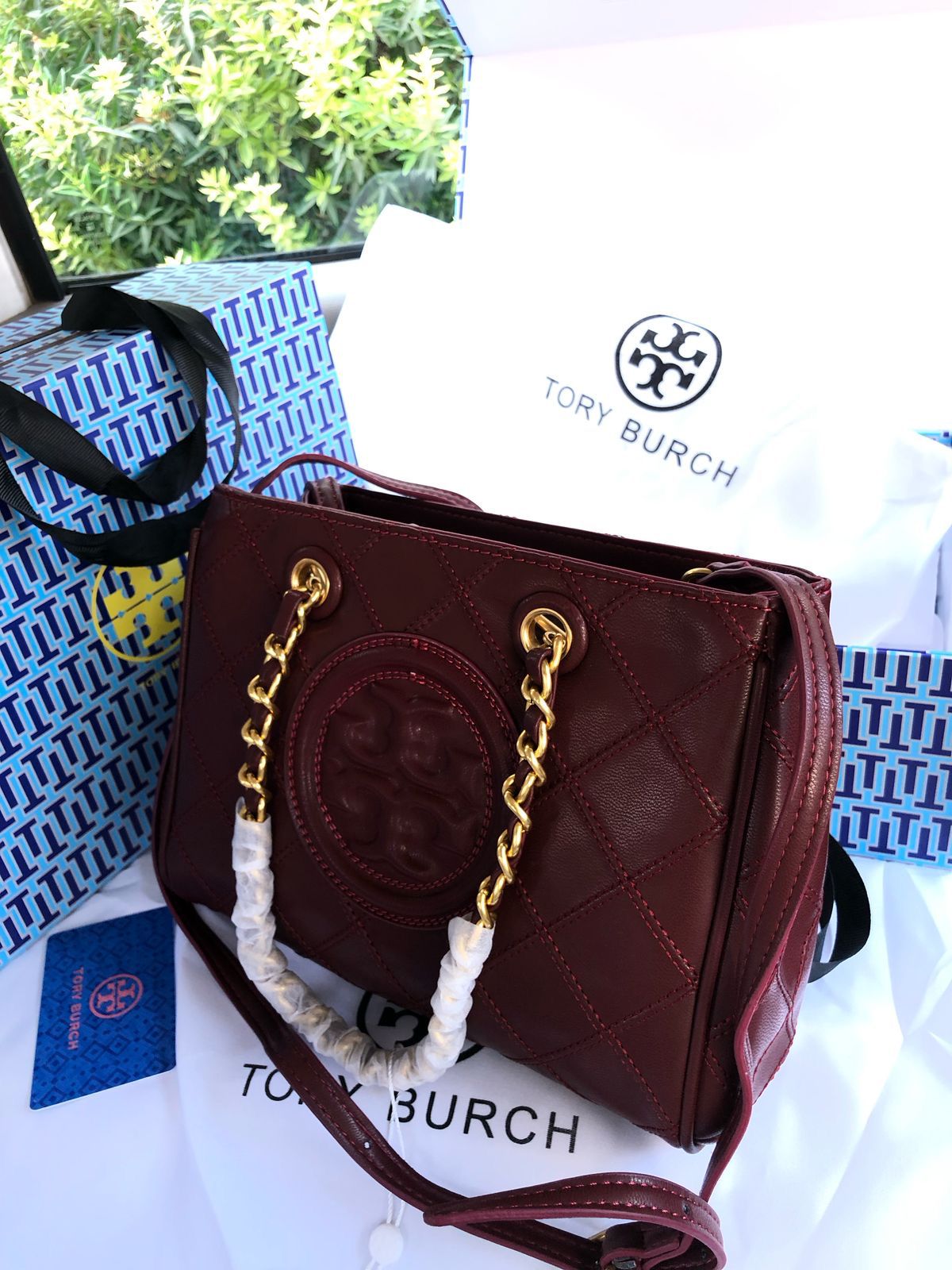 T-O-R-Y B-U-R-C-H Spacious Tote Women Bag – Master Quality Edition (Maroon)