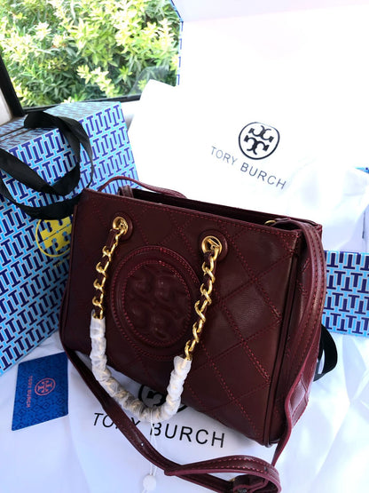 T-O-R-Y B-U-R-C-H Spacious Tote Women Bag – Master Quality Edition (Maroon)