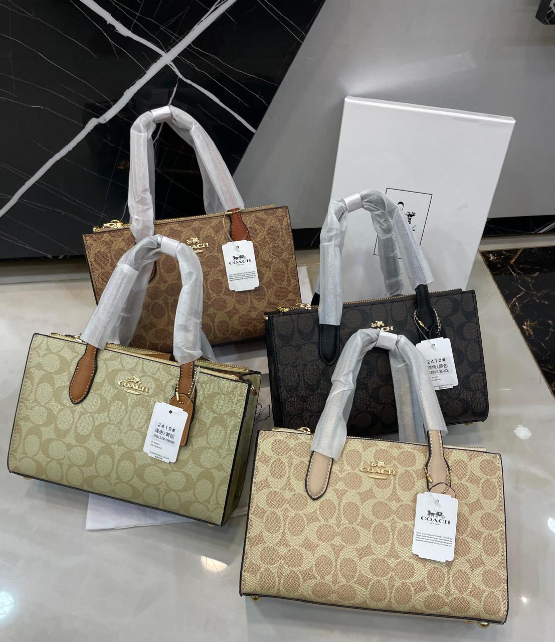 C-O-A-C-H Small Tote & Crossbody Women Bag – Master Class Edition (Beige/Brown-3)